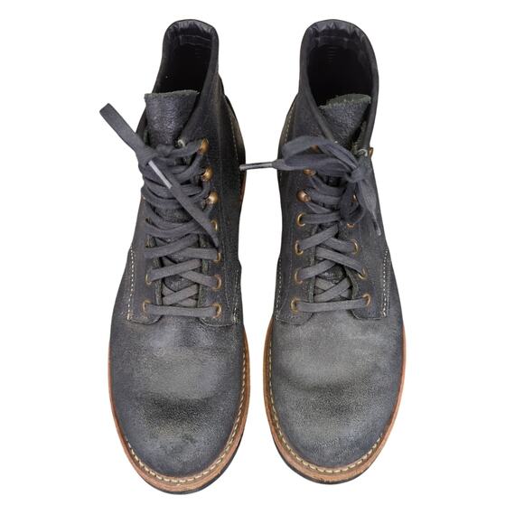 Red Wing 2955 Blacksmith Spitfire Boots Heritage Black Men's 8D Rough-out Wax - Picture 4 of 8